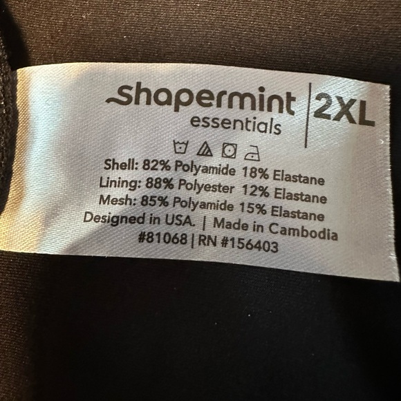 Shapermint High Waisted Bathing Suit Bottoms NWT Sz 2XL Ruched Black Flattering - Picture 10 of 10